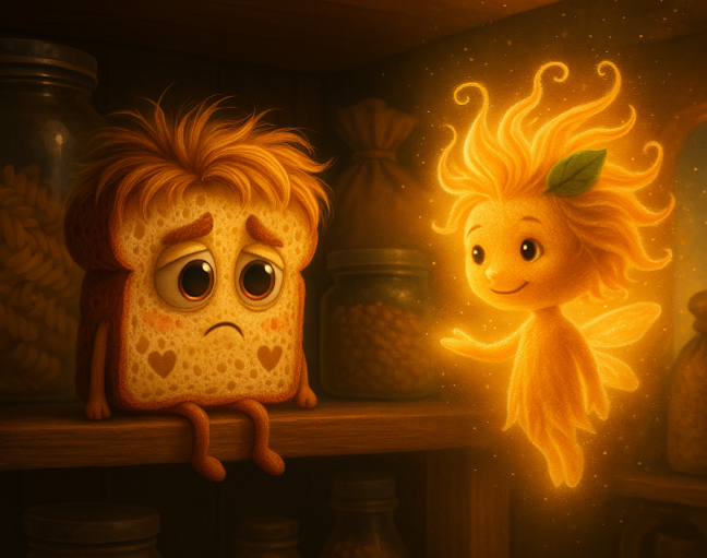 Omrvinka a Láskavienka v špajzi